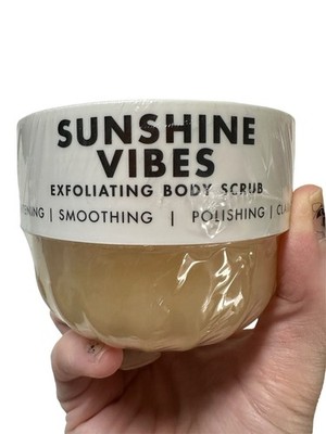 Truly Sunshine Vibes Exfoliating Body Scrub Orange Frangipani Amber 8.79oz Seale