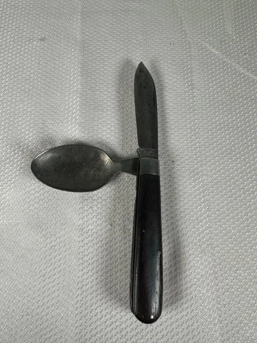 Antique 1917 Camillus Cutlery CO. WW1 Hobo Knife & Spoon Military New York USA