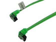 36" UV Green SATA 2/3 SSD/HDD Data Cable Right Angle to Right Angle GC36AUGM22