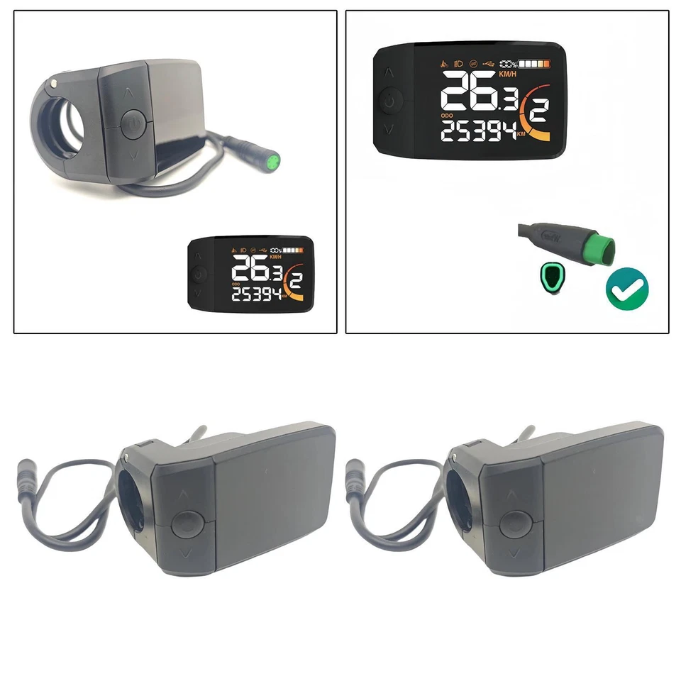 MARKENLOS Elektrofahrrad LCD Display 22,2 mm Radfahren für Bafang BBS02 BBSHD