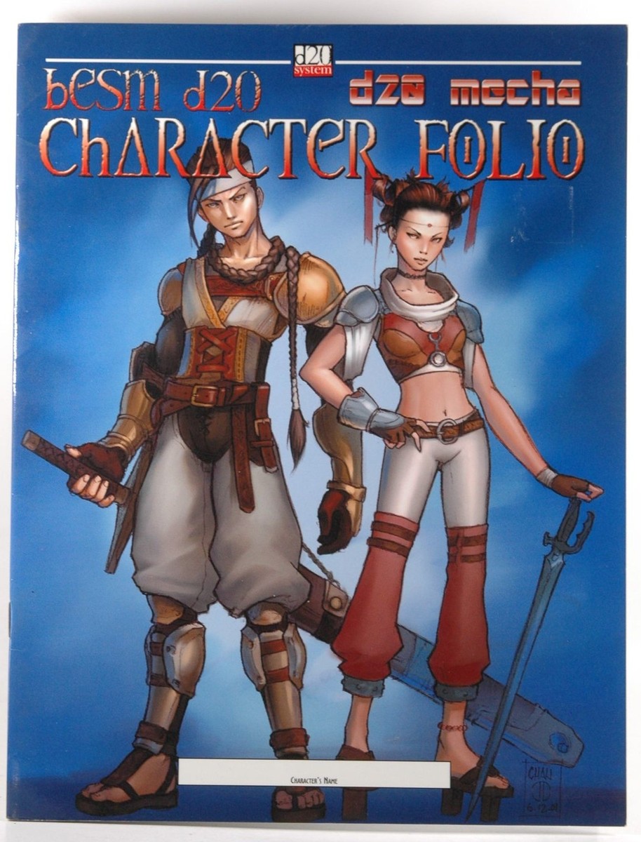 Character Folio BESM D20 Mecha Big Eyes Small Mouth RPG for