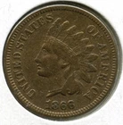 1866 Indian Head Cent Penny - Q48