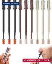 9 PCS Nasal Hair Cutter for Women Men, 2-in-1 Manual Nose Hair Trimmer with Case