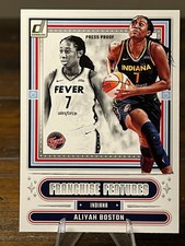 2025 Panini Donruss WNBA #12 Aliyah Boston Press Proof Franchise Features
