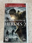 MEDAL OF HONOR HEROES 2 GAME WITH CASE AND MANUAL SONY MAP PSP NES HQ