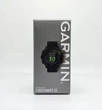 Garmin Forerunner 55 Black Bluetooth Wireless GPS Running Smartwatch