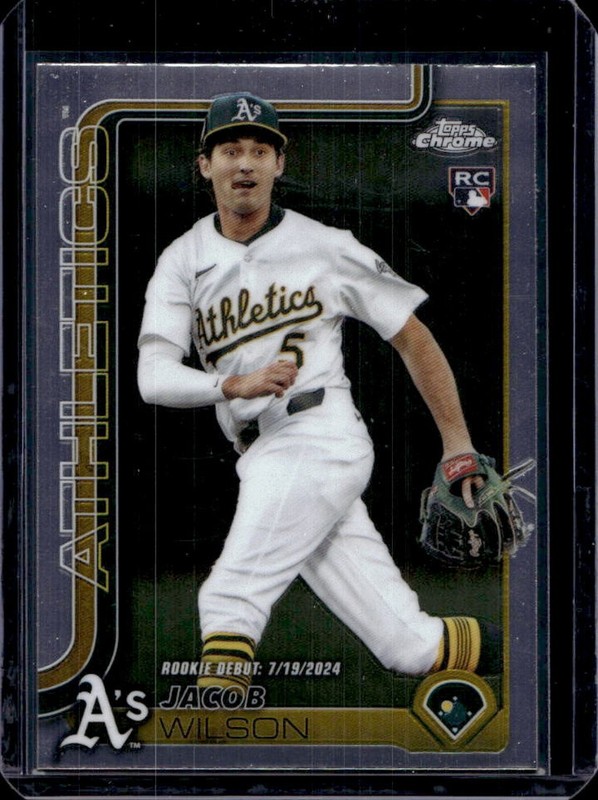 2025 Topps Chrome Update Jacob Wilson RC Rookie #USC150 Athletics