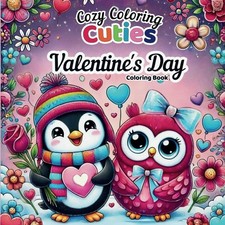 Cozy Coloring Cuties Valentine's Coloring Book: Relaxing Coloring Book for Adult