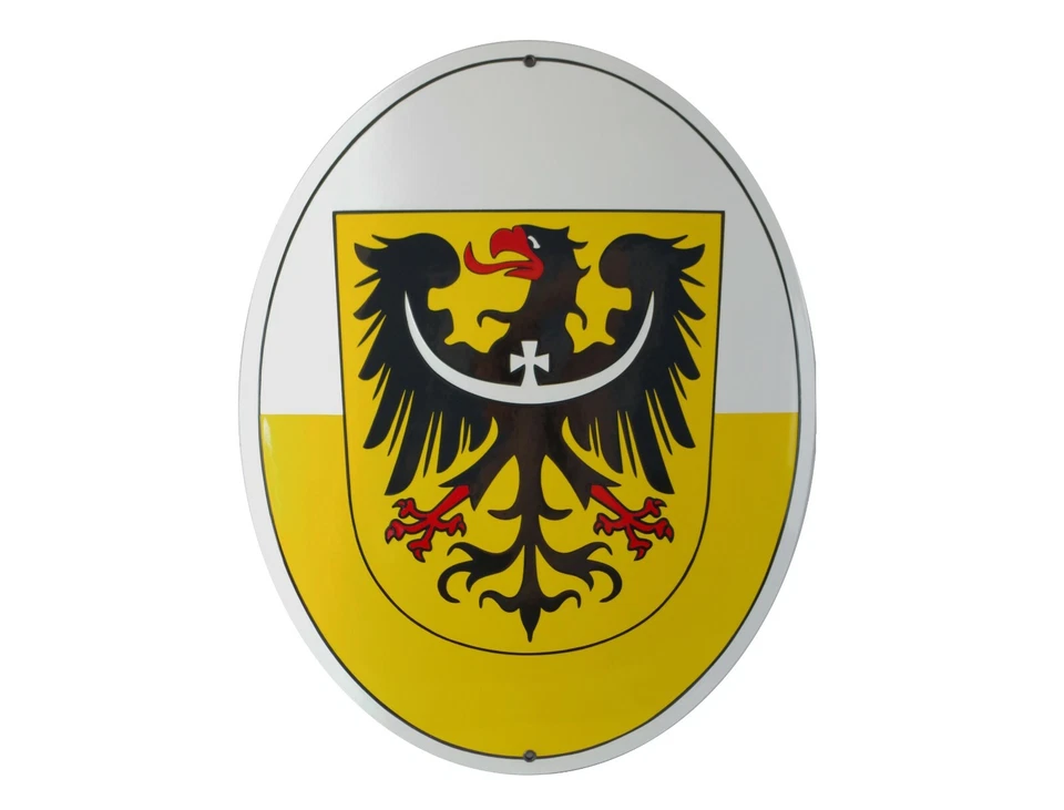 Emailschild WAPPEN SCHLESIENS 40x50 cm Schlesischer Adler | Wappentier - Bild 1 von 4
