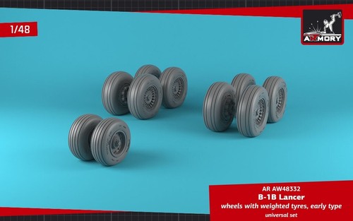Armory Models AR AW48332 Scale 1/48 B-1B Lancer wheels w/ weighted tires, early - Picture 10 of 24