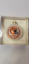 Vintage TOPPERSCOT INC Collectors NFL Cincinnati Bengals Ornament W/Orig Box-USA