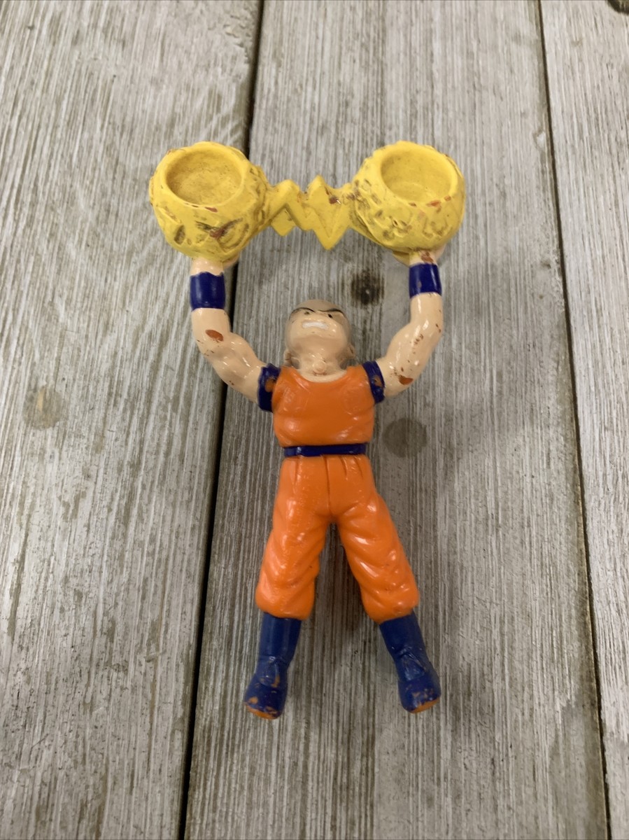   2001年 フィギュリン 2体セット＆プレート 2002 Dragonball Z Burger King Kids Meal Toy Action Figure Krillin