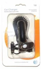 New OEM Original AT&T Car Charger Micro USB With USB Port For Samsung LG HTC