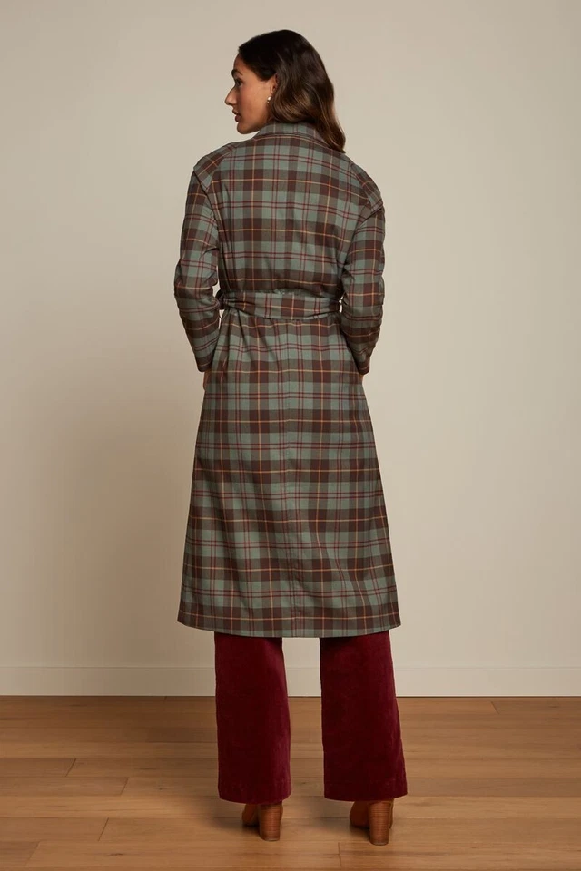 King Louie »RACHEL JONES CHECK« TARTAN Karo Raglanärmel MANTEL Coat Rockabilly - Bild 3 von 4