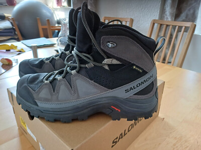Wanderschuhe neuwertig, Salomon Quest Rove GTX w, Größe 38 , schwarz-grau