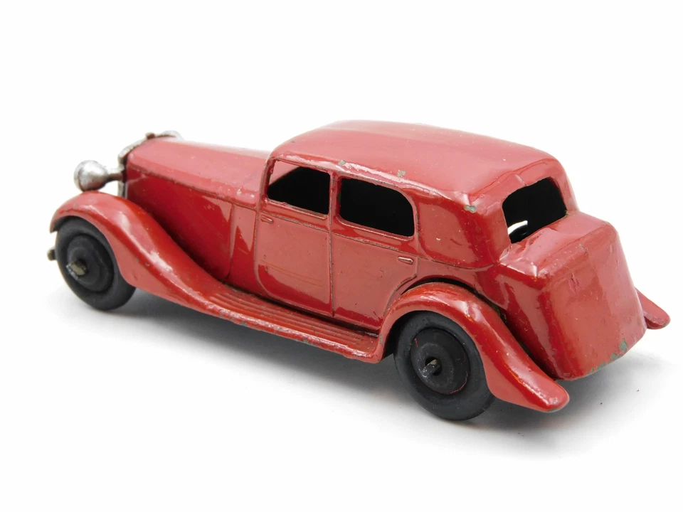 Dinky Toys Daimler Saloon Voiture 30C 1/43 Modèle En Fonte Vintage REPEINT - Photo 3/4