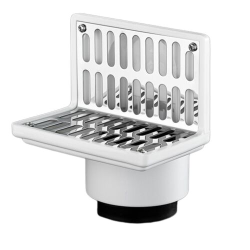 304 Stainless Steel Floor Side Drain PVC Pipe Balcony Corner Dual-use Drainage