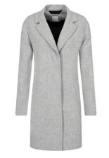 Hugo Boss Oluise Smart Wool Coat Ladies Grey Size 12/14 #ref105