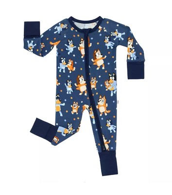 LITTLE SLEEPIES BLUEY DANCE MODE ZIPPY SIZE 3-6 MO IN HAND