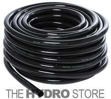 Hydrofarm 3/4" Inside Diameter Black Vinyl Tubing 1 FT -hydroponic irrigation