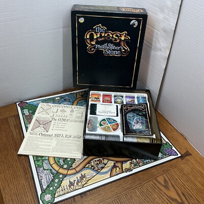 The Quest of the Philosopher's Stone COMPLETE Games Gang 1986 Fantasy Board Game