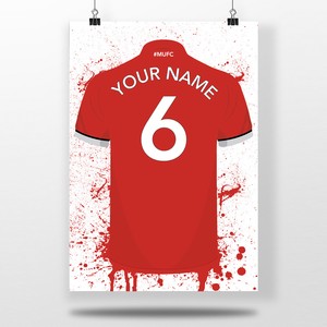 personalised manchester united jersey