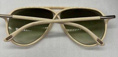 Tom Ford 206 Maximillion Ivory Aviator Sunglasses with Box  display picture 1