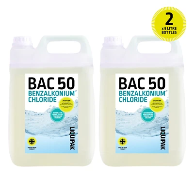 LIQUIPAK BAC 50 Benzalkonium Chloride Concentrated 10L - Top Effective Cleaning Solution