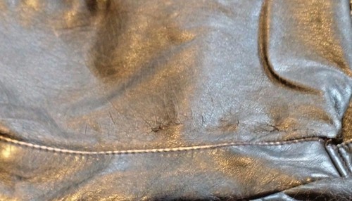 GALLERY PETITE RN 36232 – Women’s Brown Weather Distressed Bomber Jacket- Sz PS - Picture 10 of 11