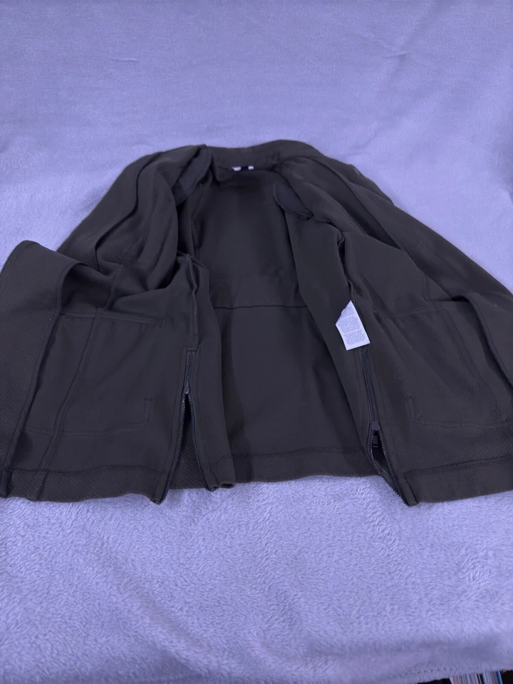 Conjunto de 2 pantalones de vestir y blazer de abogado de carrera marrón tweed Cabi para mujer Foto 3 de 4