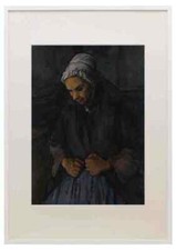 Paul Cezanne An Old Woman With A Rosary A3 A4 Framed Print Picture