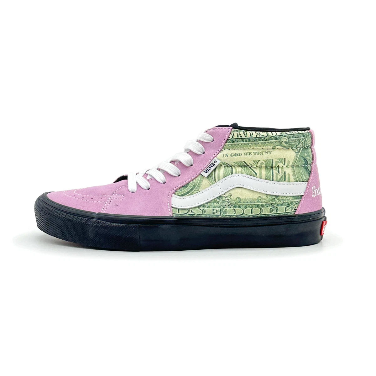 SUP-VANS-23SS-SGM-P Supreme × Vans Doller Skate Grosso Mid Pink