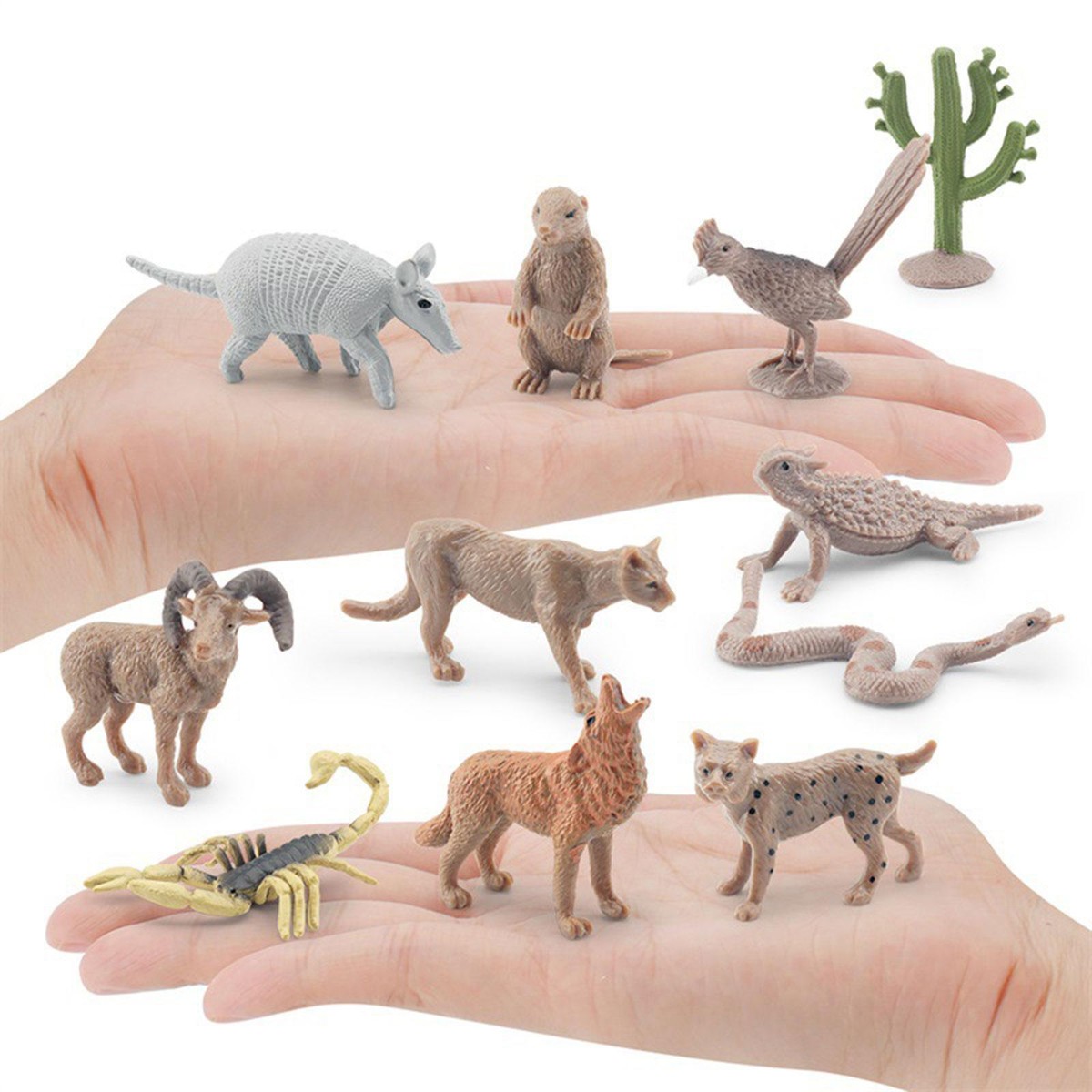 11Pcs High Simualtion Desert Animal PVC Realistic Jumbo Wildlife