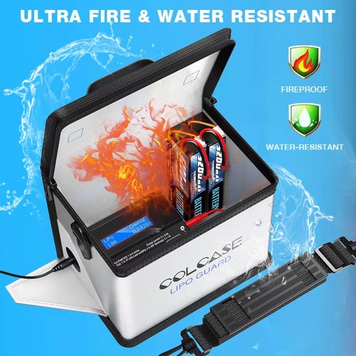 COLCASE Fireproof Explosionproof Lipo Safe Bag for Lipo Battery Storage and C... - Picture 2 of 7