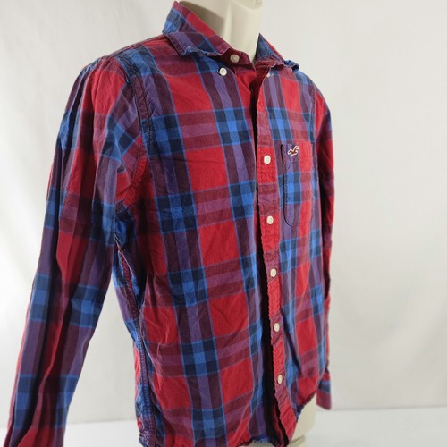 Hollister Youth Unisex Shirt Buttons Long Sleeve Pockets Sz Large Multicolor - Picture 6 of 14
