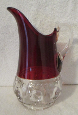 Vintage Tiffin Glass Kings Crown 7 3/4'' Pitcher STUNNING