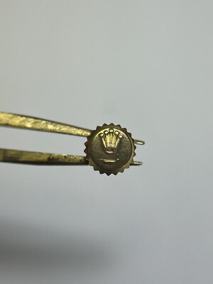 Genuine Rolex 24-600-8 - 6mm 18k Yellow Gold Crown. (36)