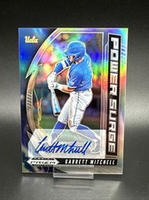 Garrett Mitchell Panini Prizm Draft Picks Power Surge Autograph Baseball Card 