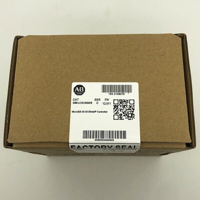 New Allen-Bradley 2080-LC20-20QWB SER C Micro820 20 I/O ENet/IP Controller