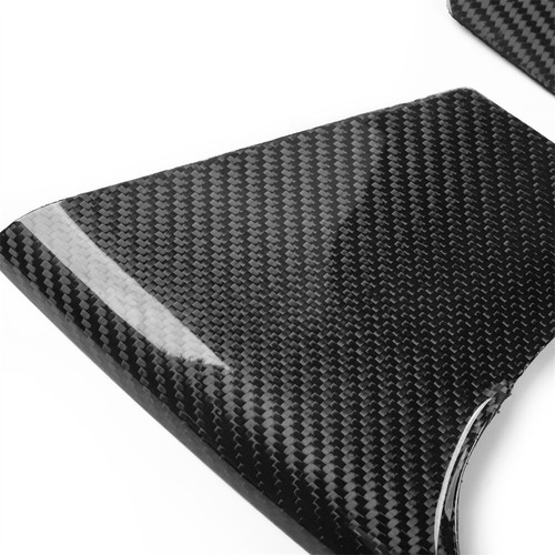 Cubierta de panel lateral de consola central de fibra de carbono real apta para Nissan GTR R35 2008-16 - Imagen 12 de 19