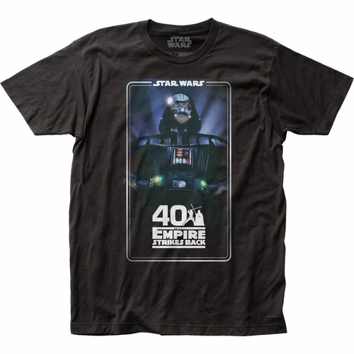 Star Wars ESB 40 Years T Shirt Licensed Sci-Fi Movie Retro Classic Tee New Black