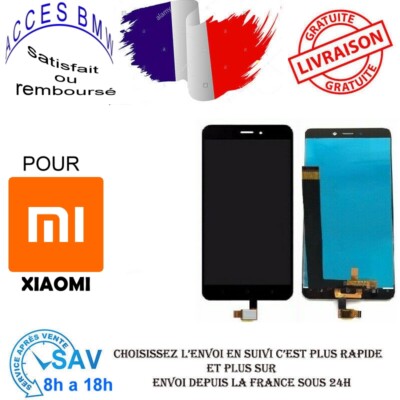 Écran LCD Complet + Vitre Tactile Pour Xiaomi Redmi Note 5A - Noir Ou Blanc - Neuf