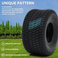 2Pcs 20x8.00-8" 4Ply Lawn Mower TractorTire for Lawn & Garden Mower Turf Tires
