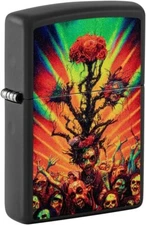 ZIPPO WINDPROOF LIGHTER ABSTRACT ZOMBIE DESIGN (99956) GIFT BOX BRAND NEW