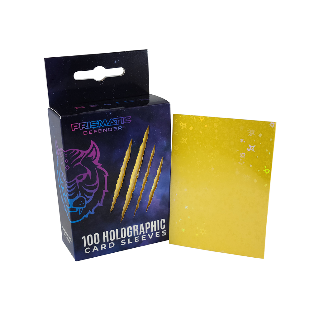Prismatic Defender Light Blue Starfield Vega Holographic Card Sleeves (100)