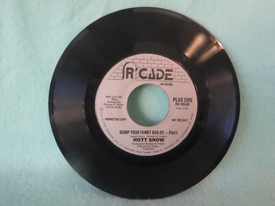 Hott Snow, Bump Your Funky Boo-Dy 1& 2, R'Cade Records RS-105-AS, DJ Promo