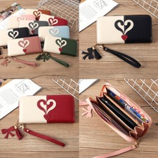 Women Long Wallet Money Bag Coin Purse Card Holder Clutch Lady Wristlet Handbag
