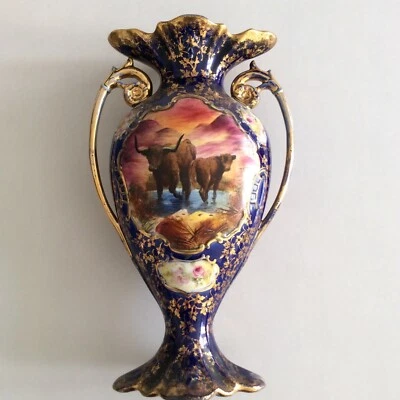 VINTAGE OSBORNE PORCELAIN VASE 34 CM HIGH NR:02 - Image 1 of 4