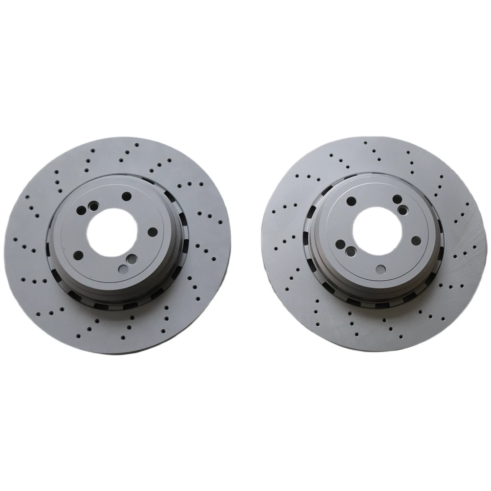 34212283388 34212283803 Rear Left & Right Brake Disc Rotors Pair for BMW Foto 3 de 4