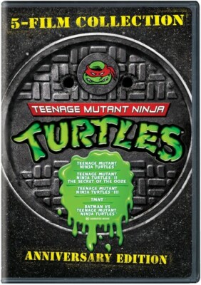 TEENAGE MUTANT NINJA TURTLES 5 FILM COLLECTION DVD 1 2 3 + TMNT + vs Batman New